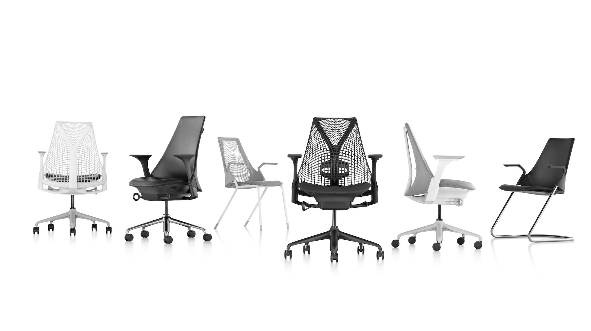Тканевый стул с подлокотниками Herman Miller Sayl ARCH-00144514 - Вид №4