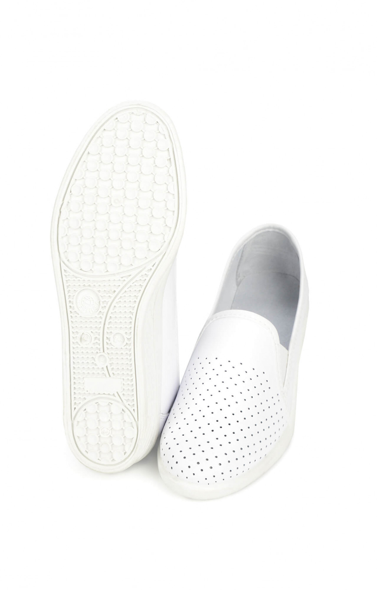 68165 Туфли женские с закрытым задником белые  Сабо и сланцы размер 38 Спецодежда 