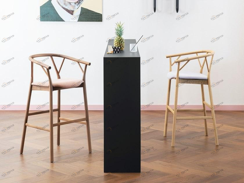 Miniforms Высокий табурет из массива дерева с подлокотниками Valerie sun-id-1449339