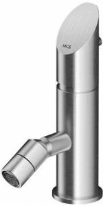 MGS Смеситель для биде из нержавеющей стали, устанавливаемый на столешницу, с регулируемым изливом Contemporary