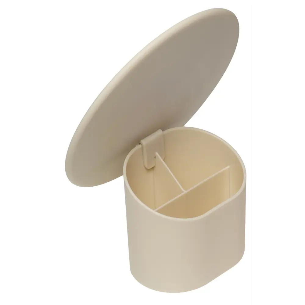 Декоративное зеркало овальное 17x20.5 см пластик цвет бежевый Santreyd STLM-2177049 - Вид №2