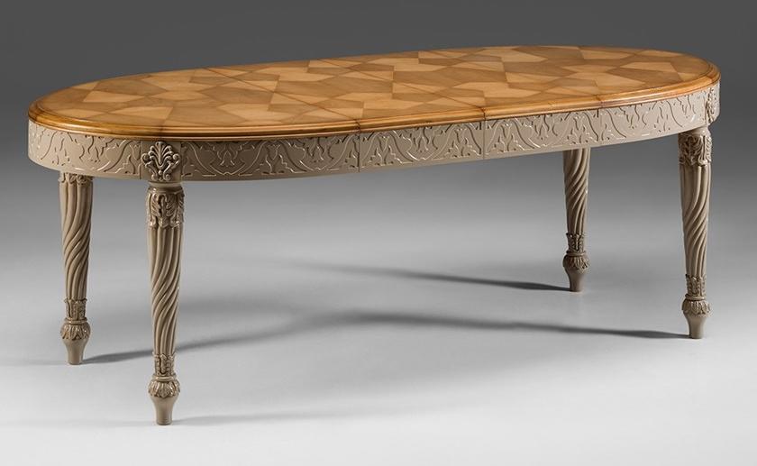 Prestige Овальный стол из лакированного вишневого дерева Regina Cvf092 - Вид №1