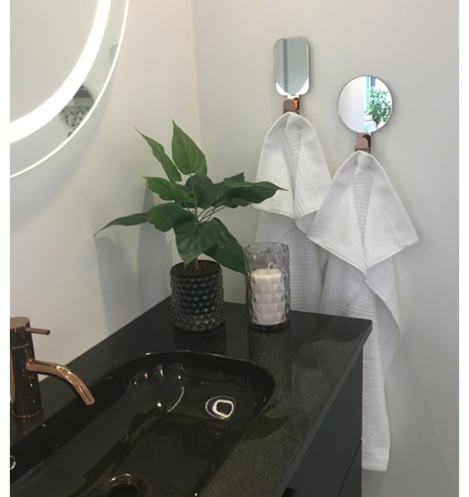 FROST Зеркало 4120 с крючком, круглое » медь Нержавеющая сталь Медь U4120-C  - Вид №6