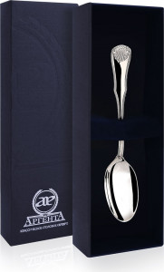 10526478 Аргента (Россия) Ложка кофейная "Визит" Серебро 925