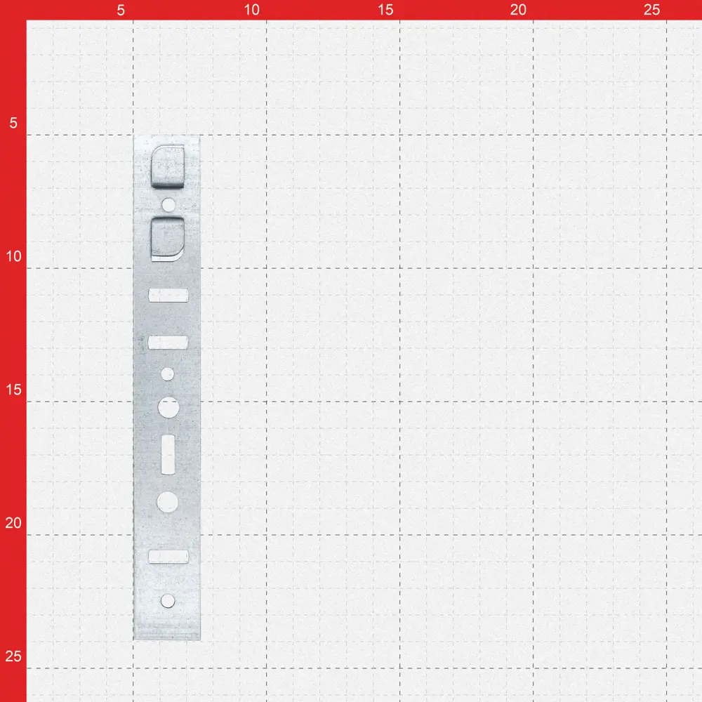 Пластина анкерная оцинкованная Rehau 190x25x1.2 мм Santreyd STLM-2069996 - Вид №2