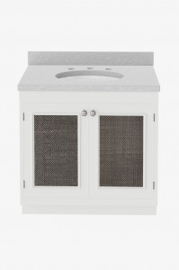 BEVN03 Одноместный туалетный столик Belden с сеткой 37 "x 24 1/2" x 34 1/2 "с плитой, фартуком 4" x 3/4 "и раковиной Saxby Waterworks