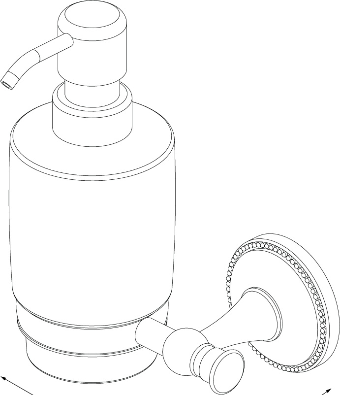 9512 Дозатор для жидкого мыла GR- GRAMPUS ALFA - Вид №2
