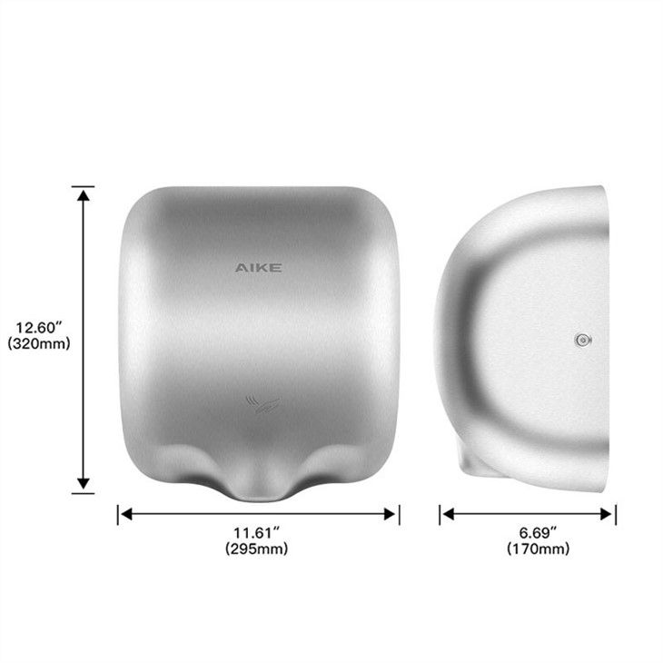 Сушилка для рук из нержавеющей стали AIKE AK2800_282  - Вид №4