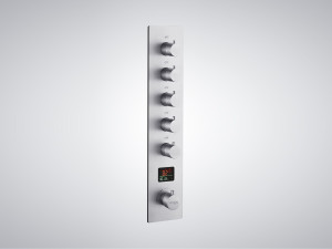 Электронный термостатический смеситель для душа с 6 отверстиями