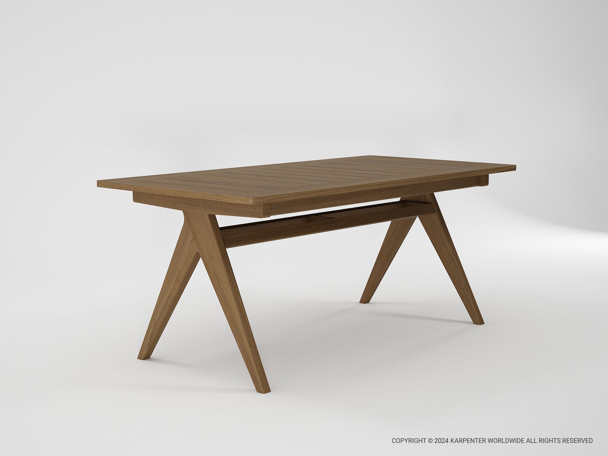 Прямоугольный стол из тикового дерева KARPENTER Tribute Outdoor ARCH-00006391 - Вид №1