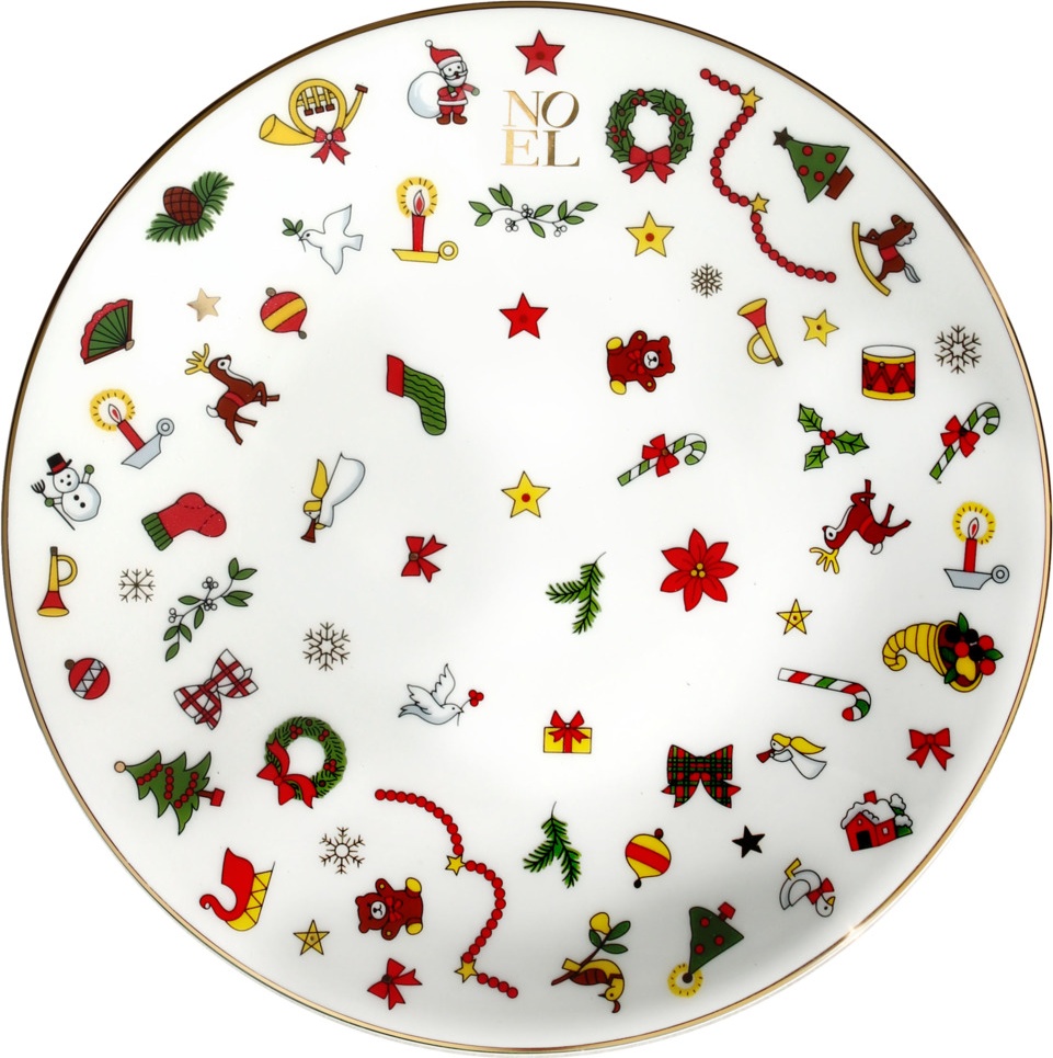10668240 Taitu Тарелка десертная Taitu "Новый год" 17см Фарфор 