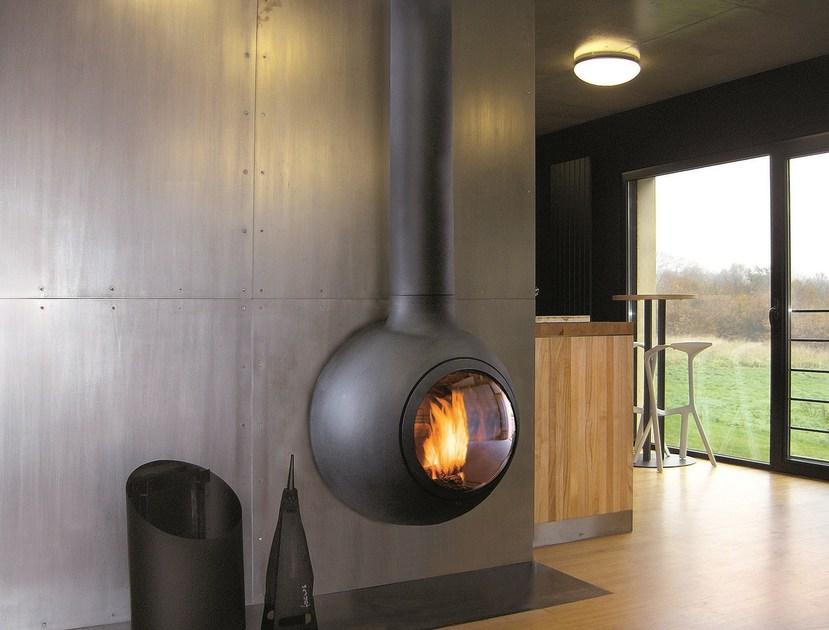 Focus creation Настенный камин с панорамным остеклением Emifocus sun-id-1364417 - Вид №1