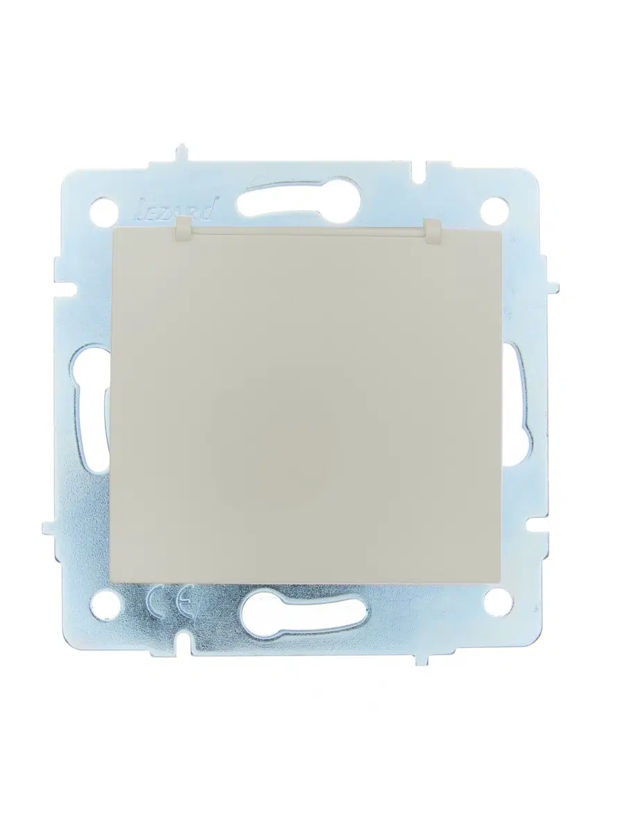 ASTI Розетка с/з с крышкой ПБТ крем механизм LEZARD 7081-0388-123B