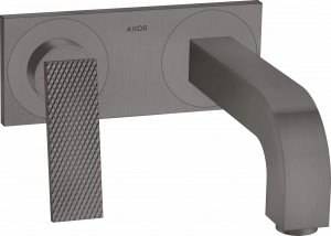 39171340 Смеситель для раковины, однорычажный, скрытого монтажа, настенный, с рычажной ручкой, изливом 220 мм и тарелкой - ромбический вырез AXOR CITTERIO