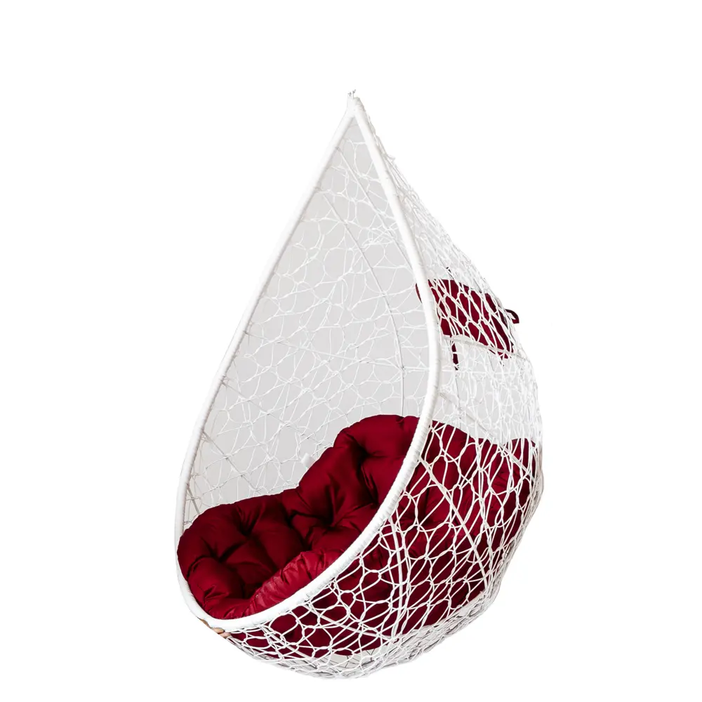 Подвесное кресло Greengard Веста 86x102.9x76 см искусственный ротанг белый Садовая мебель STLM-2184198 - Вид №1