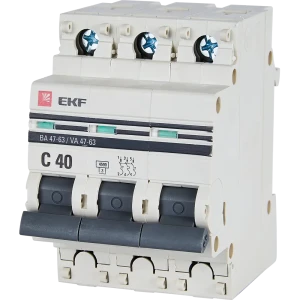 Автоматический выключатель EKF 40 A C40 4.5 kA