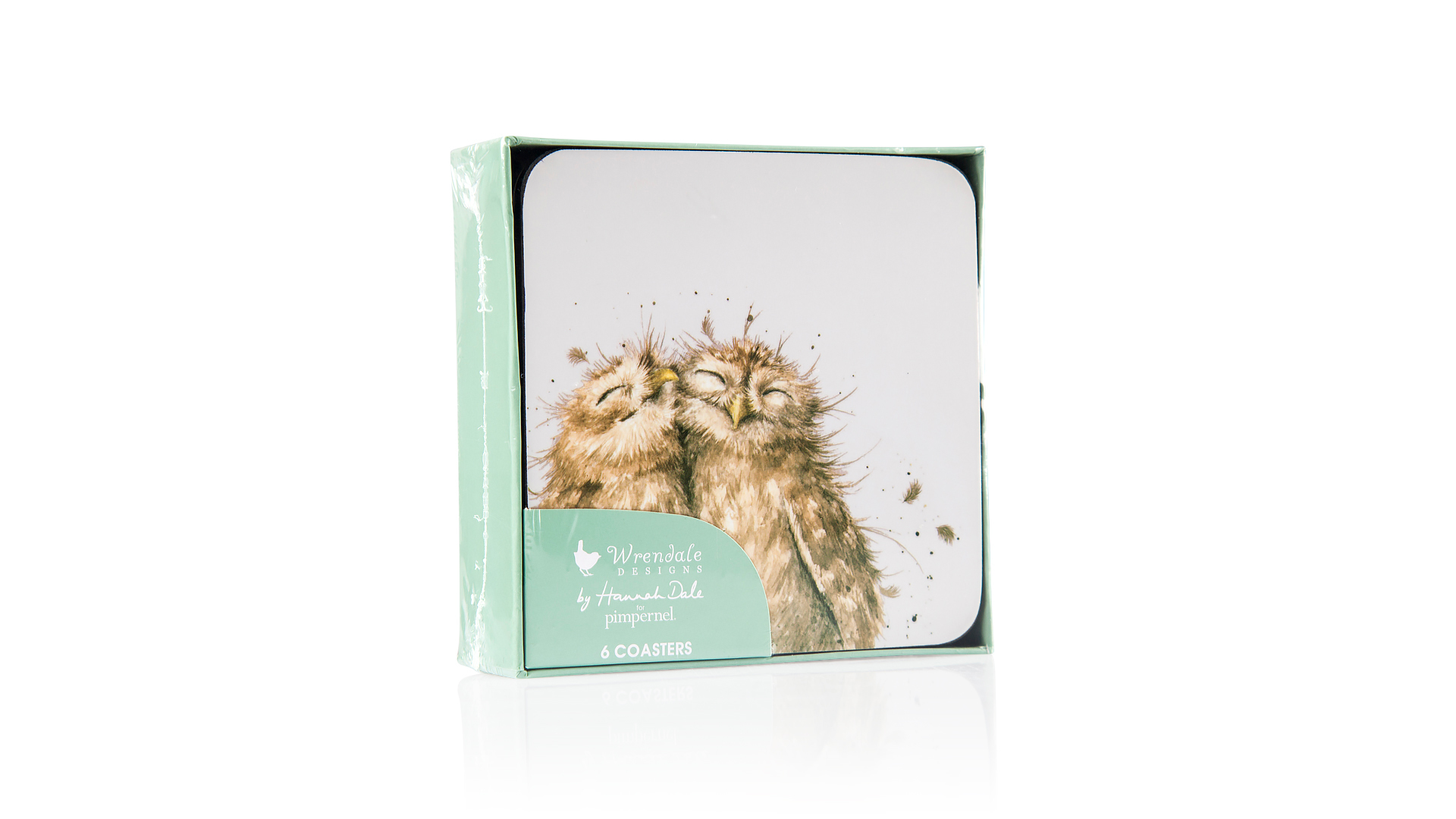 10608169 Pimpernel Набор подставок под горячее Pimpernel "Забавная фауна.Совы" 10х10см, 6шт Пробка  - Вид №1