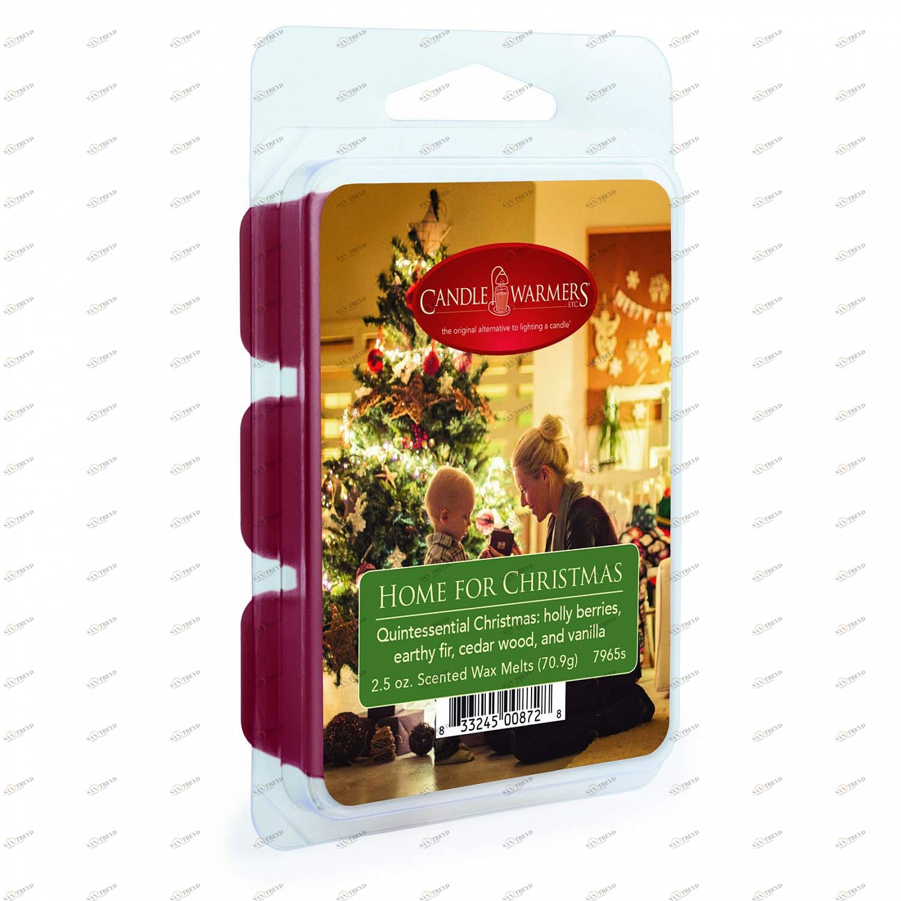 Ароматический воск 75гр. "Дом в Рождество" Home for Christmas CANDLE WARMERS  268193 Красный 