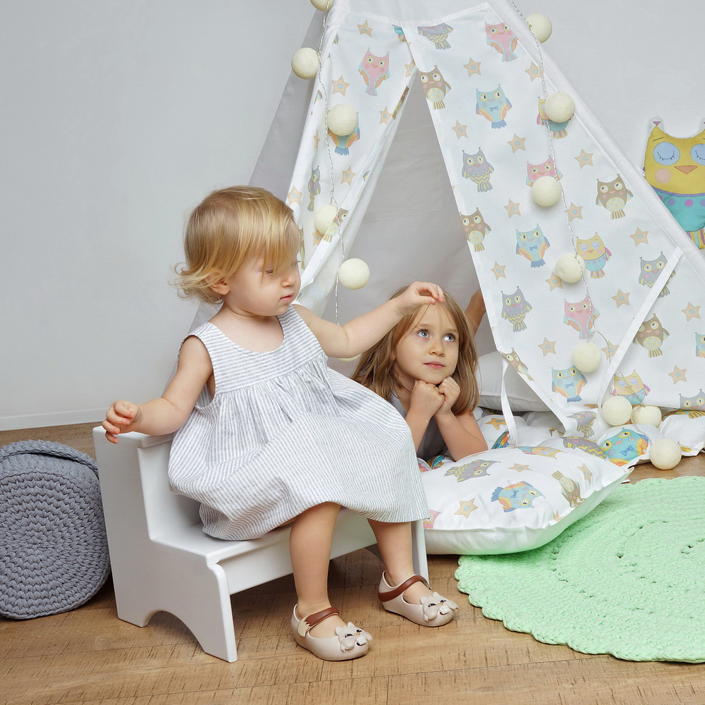 Вигвам для детей "Милые совята" VAMVIGVAM  281899 Белый;бежевый Santreyd  - Вид №8