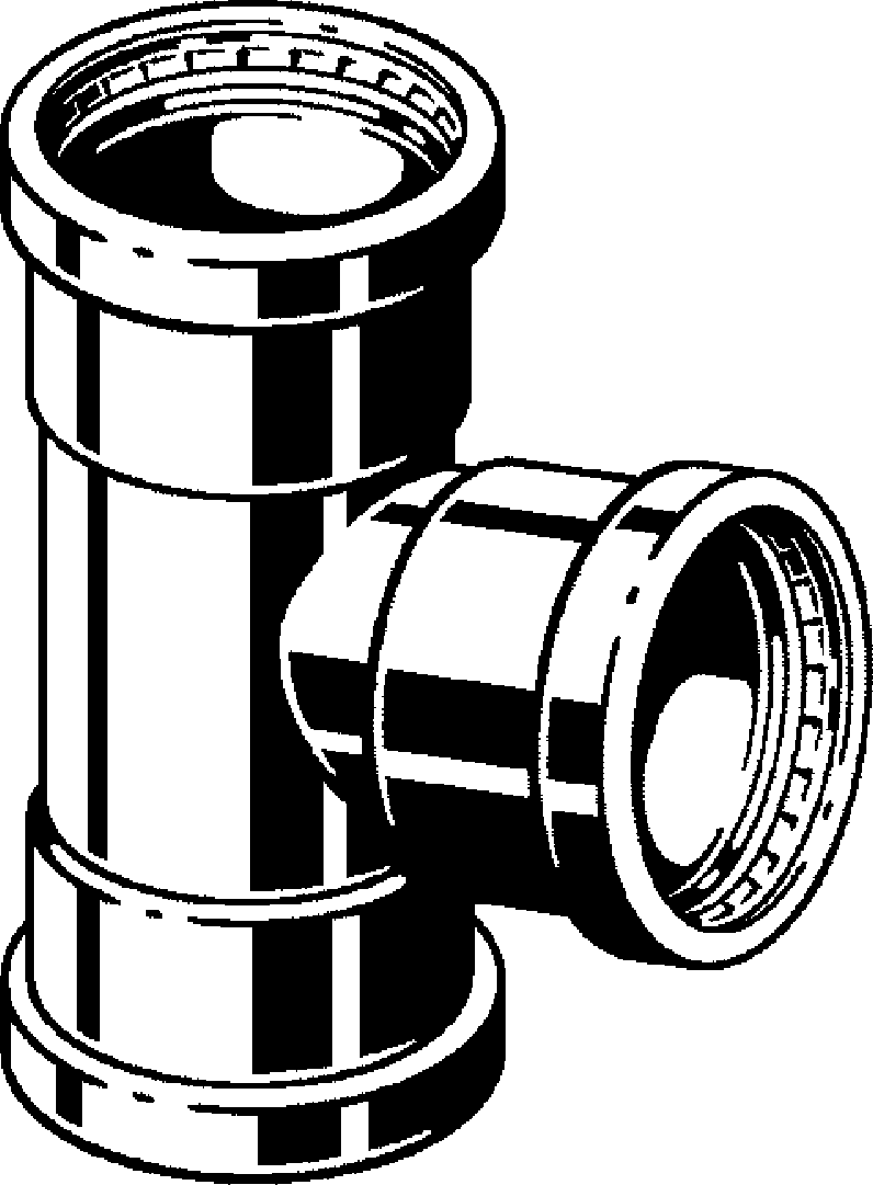 Viega Тройник Sanpress Inox XL 2318XL (483005) 483 005 - Вид №1