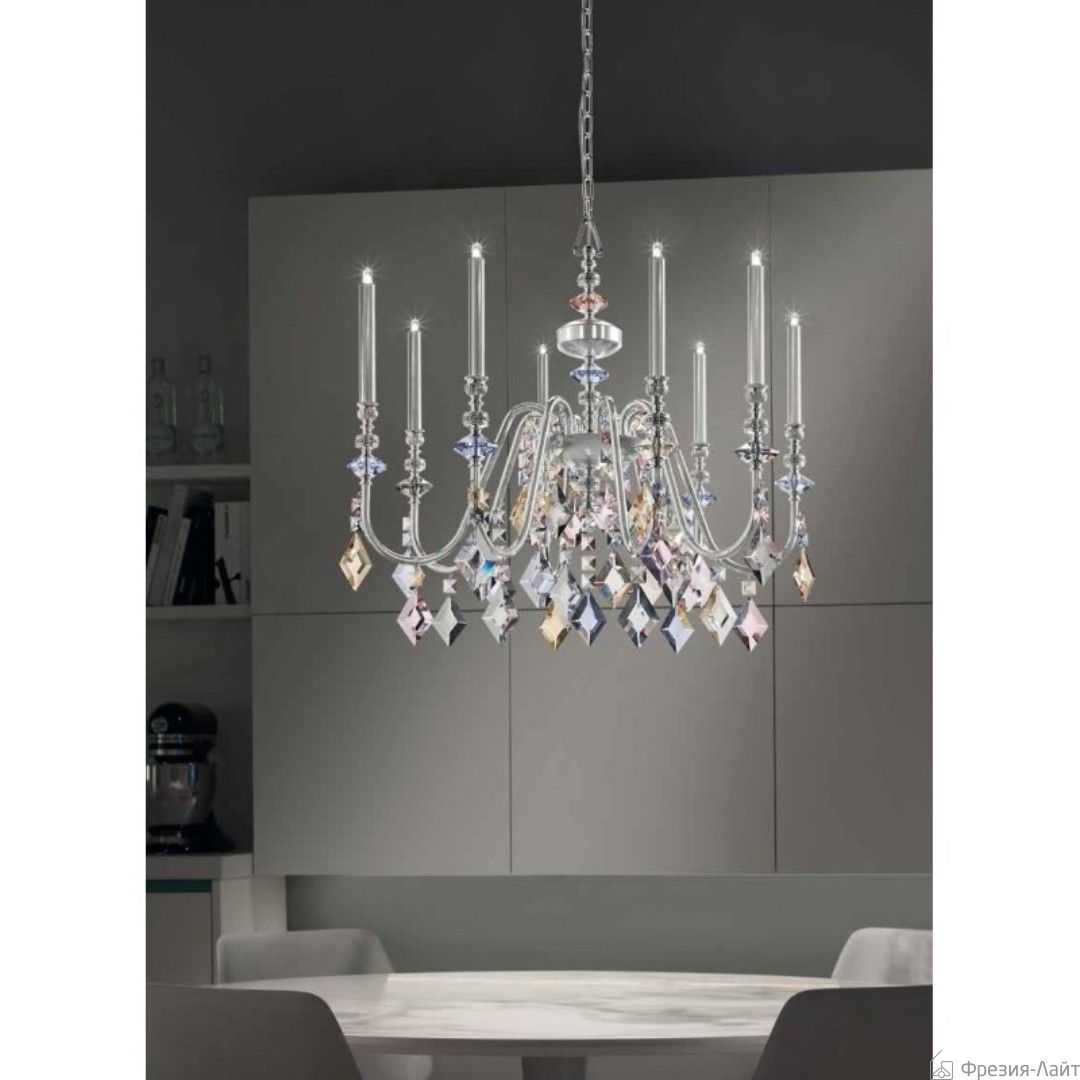 Masiero CHIC 8 F02 Foglia Argento люстра подвесная 113986