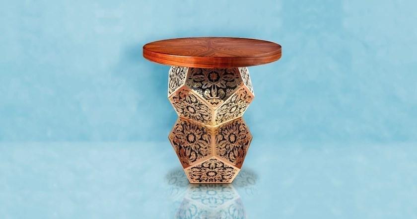 Malabar Круглый журнальный столик из фанерованной древесины sun-id-1405924 - Вид №4