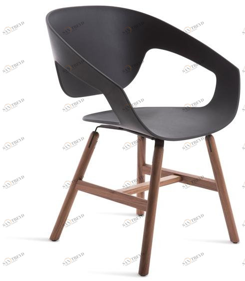 Casamania & Horm Стул из полипропилена и дерева с подлокотниками Vad sun-id-1437628