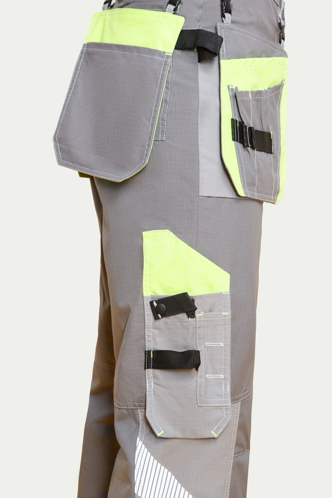 68817 Костюм "Прогресс" темно-серый светло-серый с лимонным  Летняя спецодежда  размер 52-54/170-176  - Вид №15