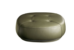 Кожаный пуф