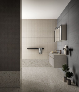 Подвесной туалетный столик с выдвижными ящиками и зеркалом