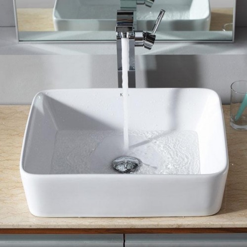 KCV121-KEF14300CH Накладная раковина на столешницу  прямоугольная Krausru  - Вид №3