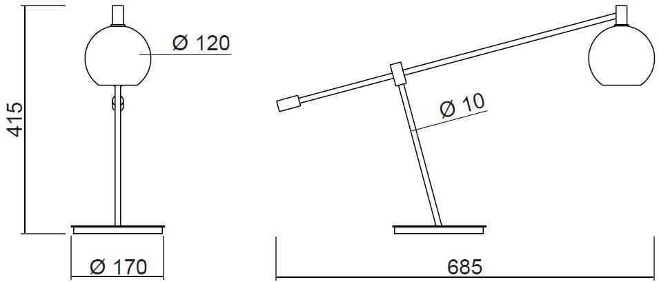 NEXO LUCE Настольная лампа регулируемая Oxen table lamp 7113d0 - Вид №5