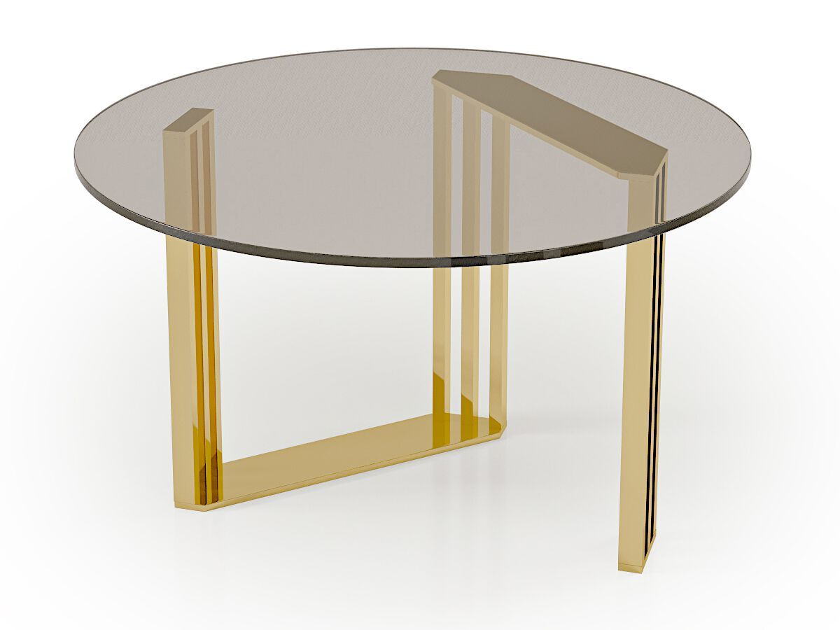 Круглый стеклянный журнальный столик Bizzotto Italia Symphony-Infinity ARCH-00132959 - Вид №7