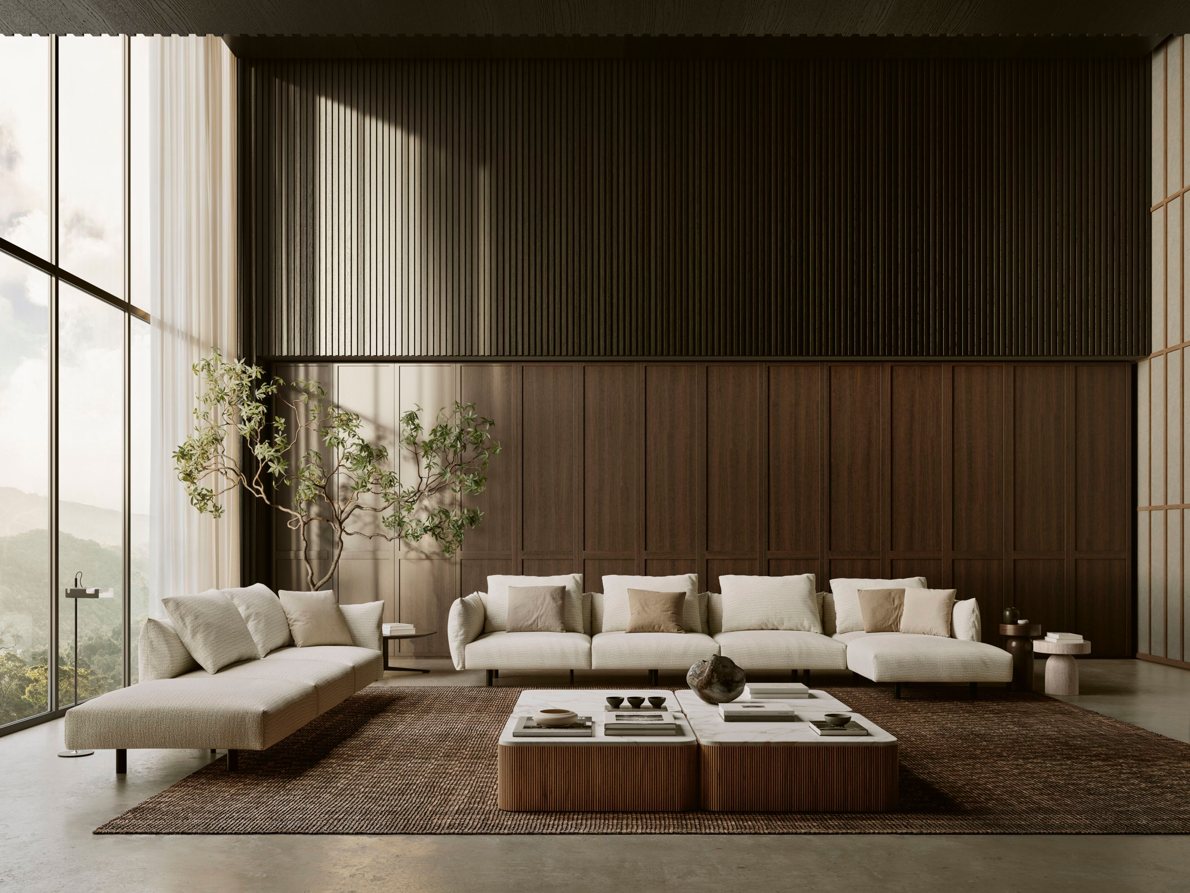 Диван из переработанной ткани Lema слоеный ARCH-00097187 - Вид №9