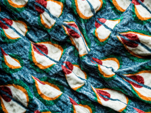 Хлопчатобумажная ткань с графическим рисунком