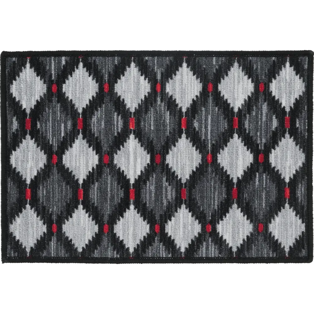 Коврик Стелла 40x60 см полипропилен/резина цвет серый CTIM STLM-2085660