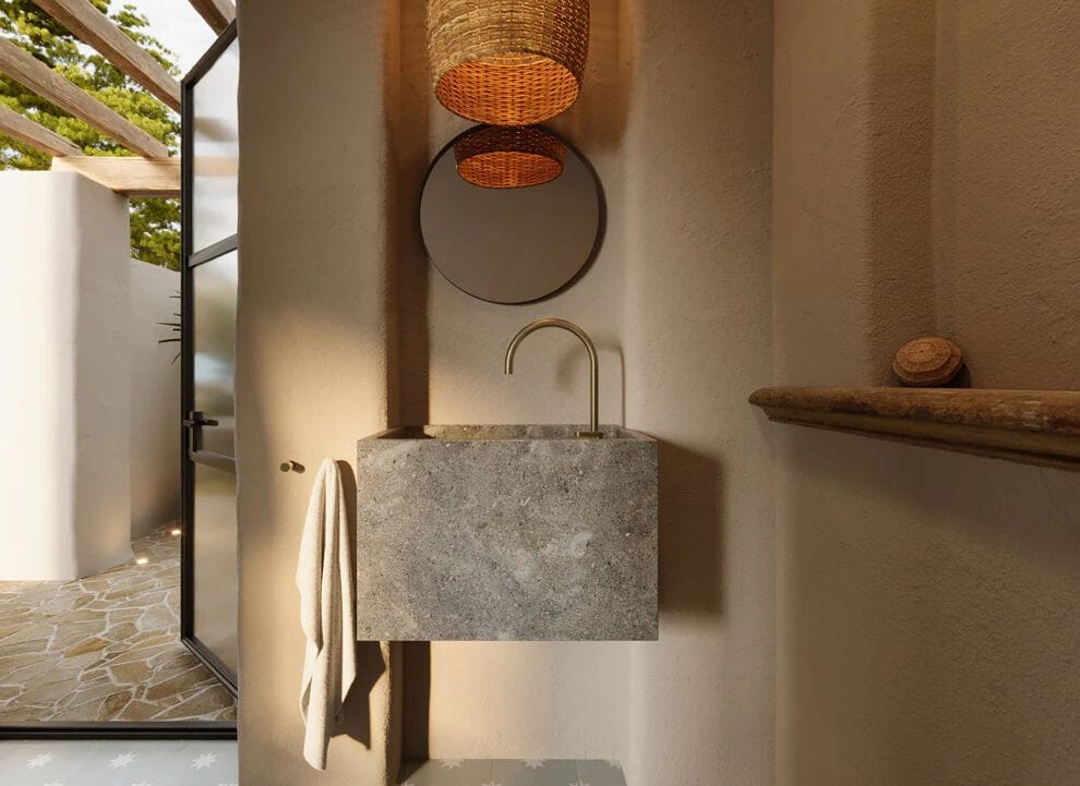 Смеситель для раковины из нержавеющей стали с поворотным горлышком COCOON John Pawson ARCH-00055268 - Вид №6