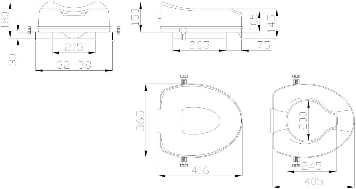 B41deo33 Крышка сиденье для унитаза Ponte Giulio Standard - Вид №1