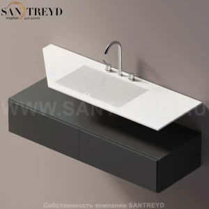 AELLN0AC11214ZZ Подвесная раковина настенная прямоугольная Agape Ell белая