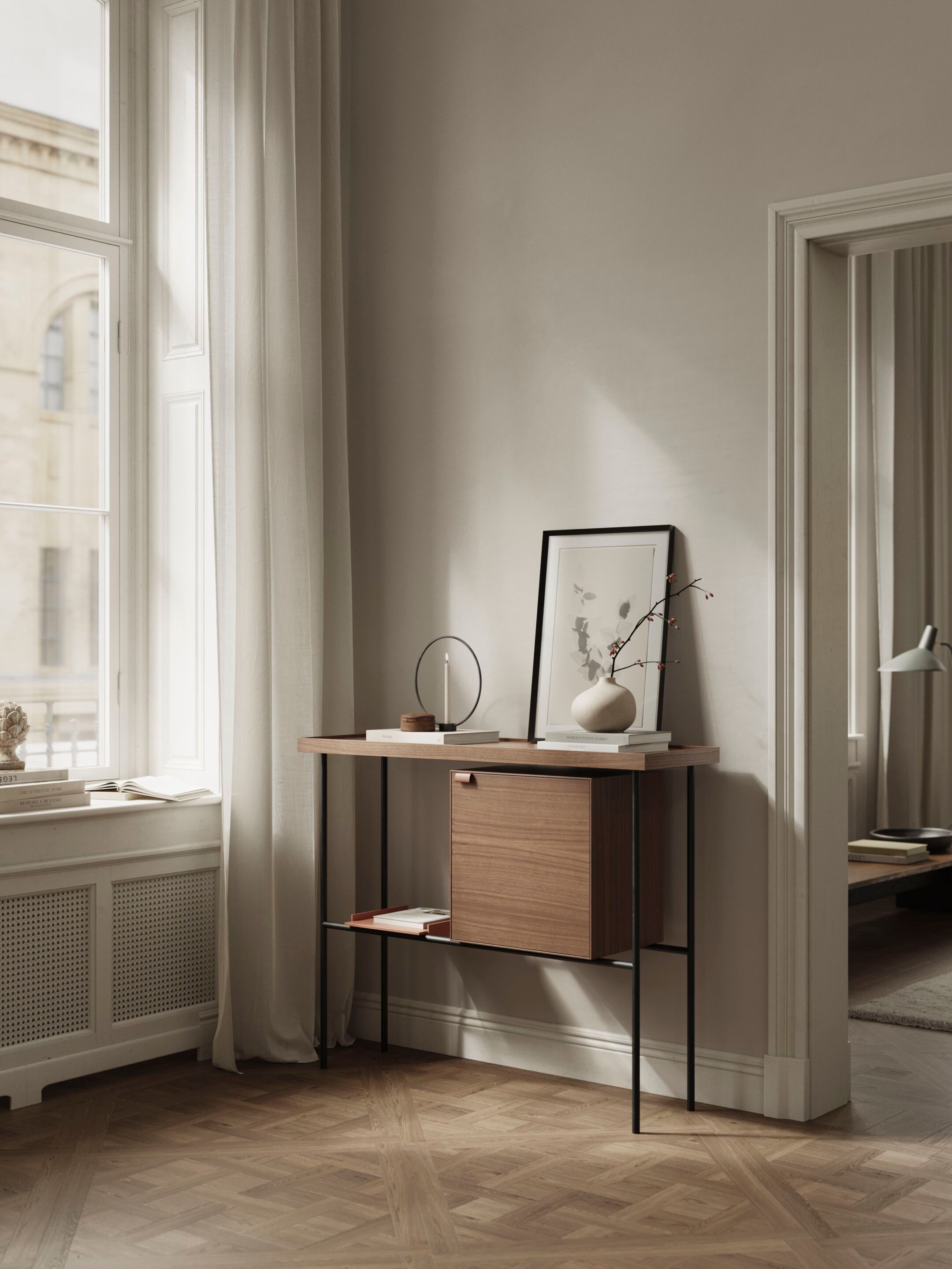 Прямоугольная консоль из дерева и металла с полками TREKU Kutxa ARCH-00152938 - Вид №3