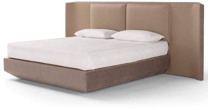 AMURA Кровать двуспальная в коже с высоким изголовьем Panis sun-id-1348526 - Вид №1