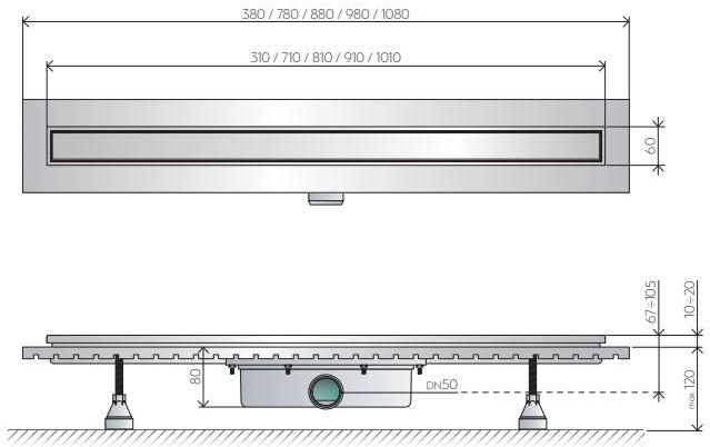 OMP Трап для душа из нержавеющей стали  6963  - Вид №5