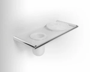 De Rosso Подставка для мыльницы / зубной щетки из травленого стекла Mirto