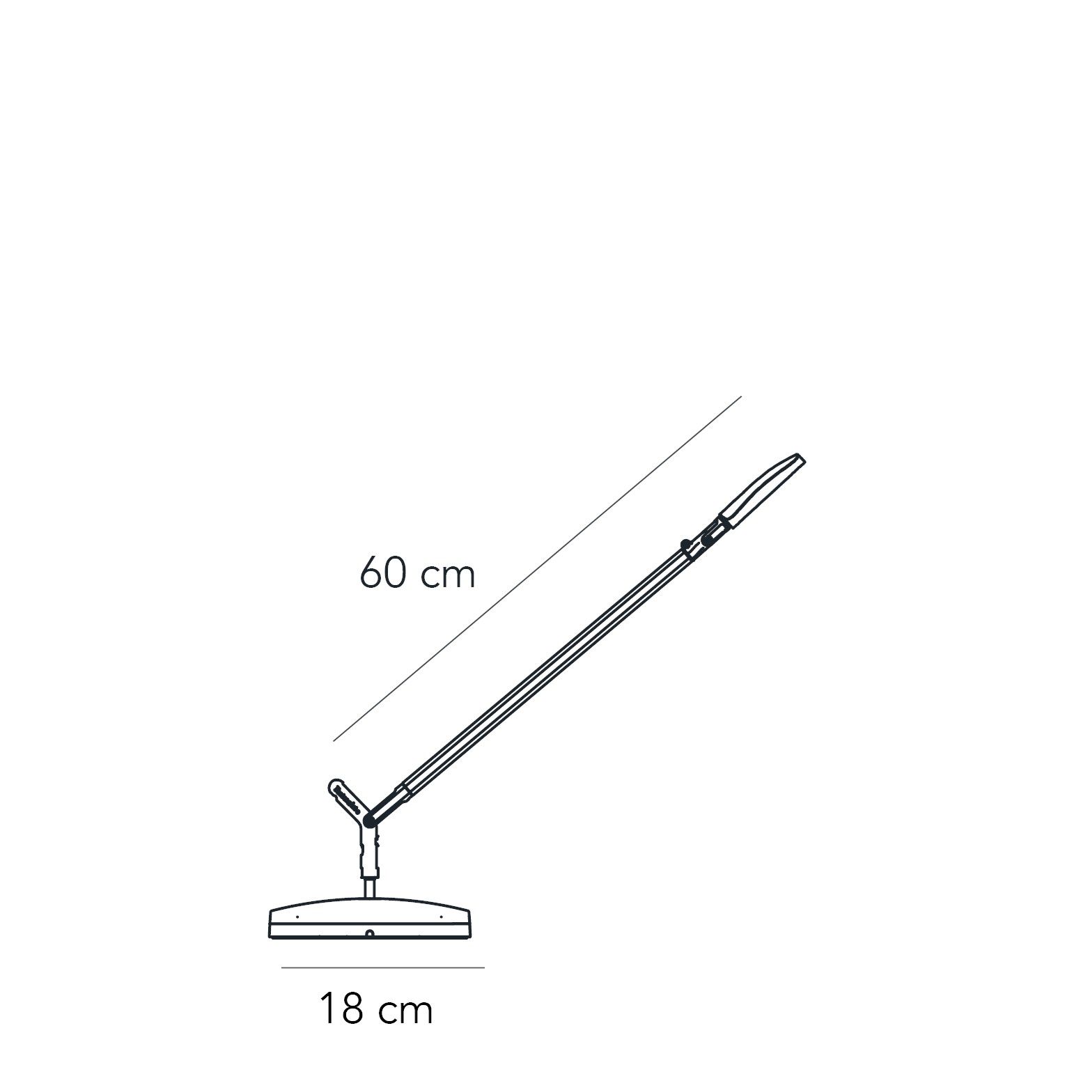 Алюминиевая светодиодная настольная лампа FontanaArte Volée ARCH-00052368 - Вид №3