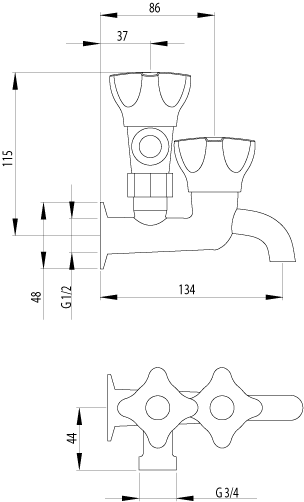 AW573 Комбинированный комплект стиральной машины Awa Methven - Вид №1
