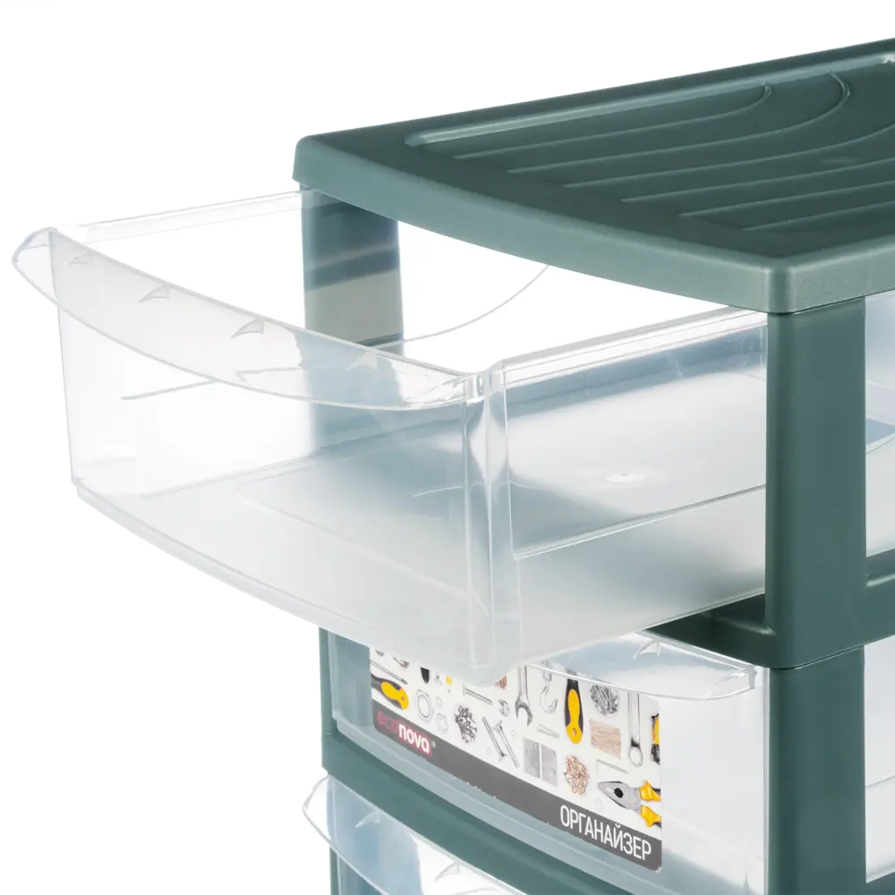 Органайзер настольный A5 3 ящика 19.5x25.4x26.4 см пластик ECONOVA STLM-2179051 - Вид №3