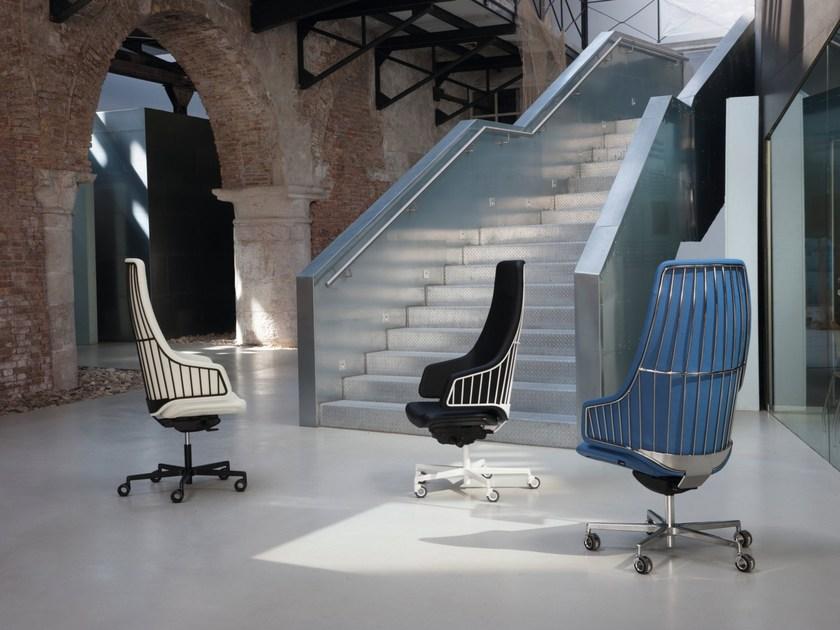 Luxy Регулируемое по высоте кресло руководителя с 5 спицами и колесами Italia sun-id-1397677 - Вид №3