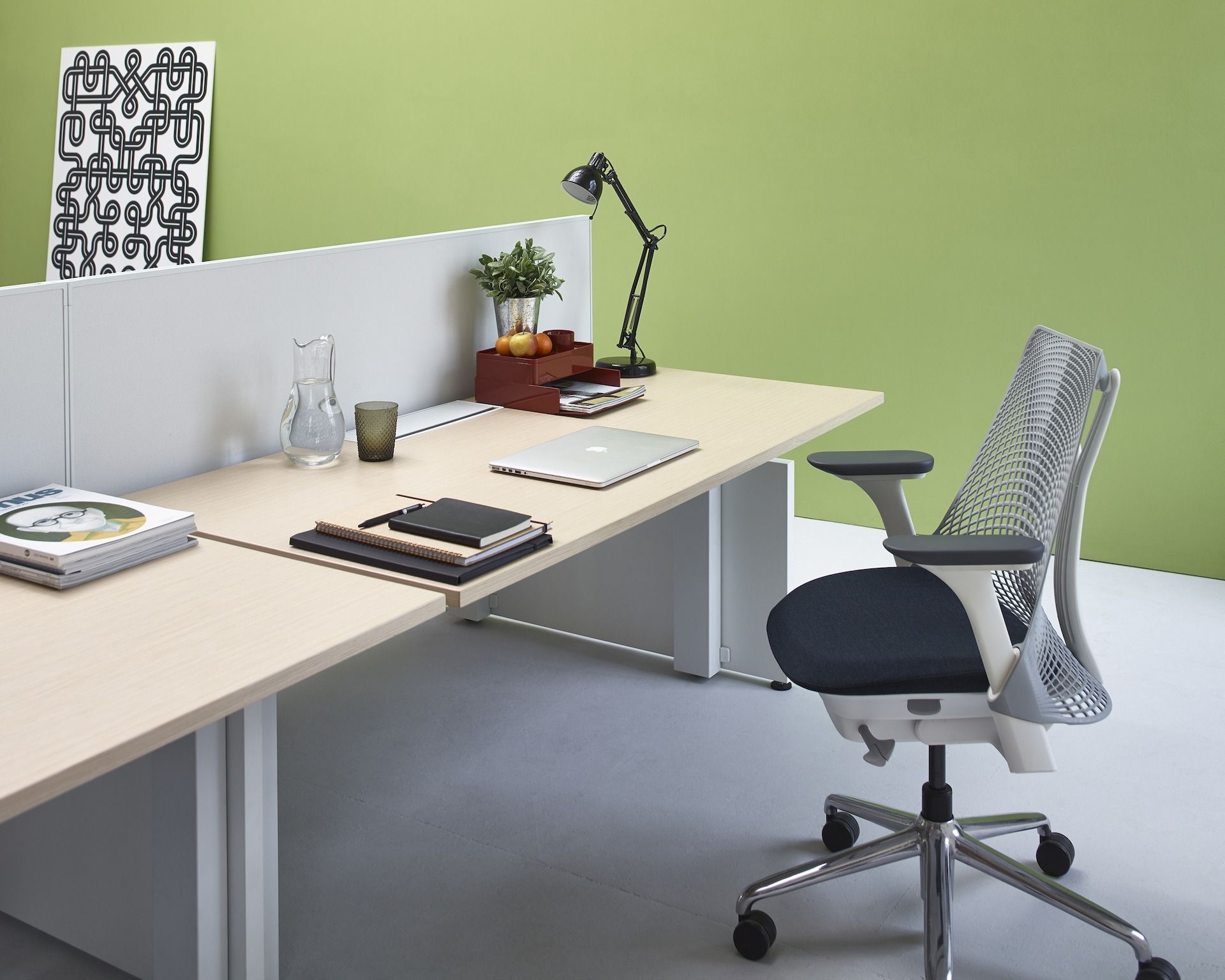 5 спиц подлокотник поворотный операционный офисный стул Herman Miller Sayl ARCH-00001394 - Вид №6