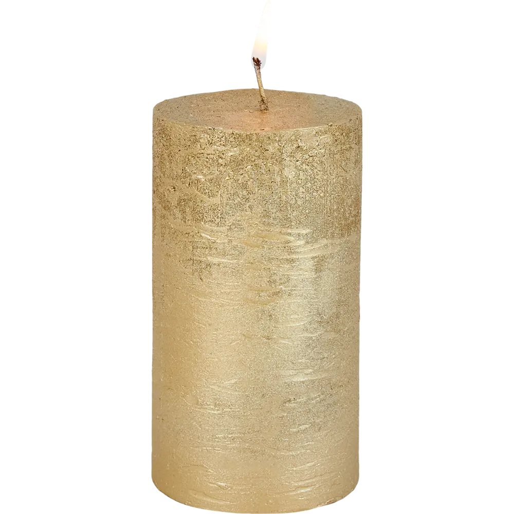 Santreyd: Декоративная свеча-столбик «Рустик» в золотистом оттенке 83305492 STLM-0040298 - Вид №2
