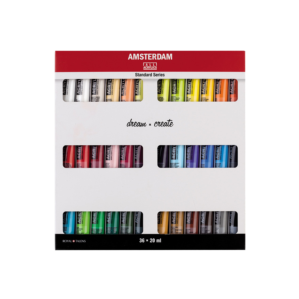 17820436 Краска акриловая Amsterdam в наборе 36 цв. 20 мл Royal Talens 